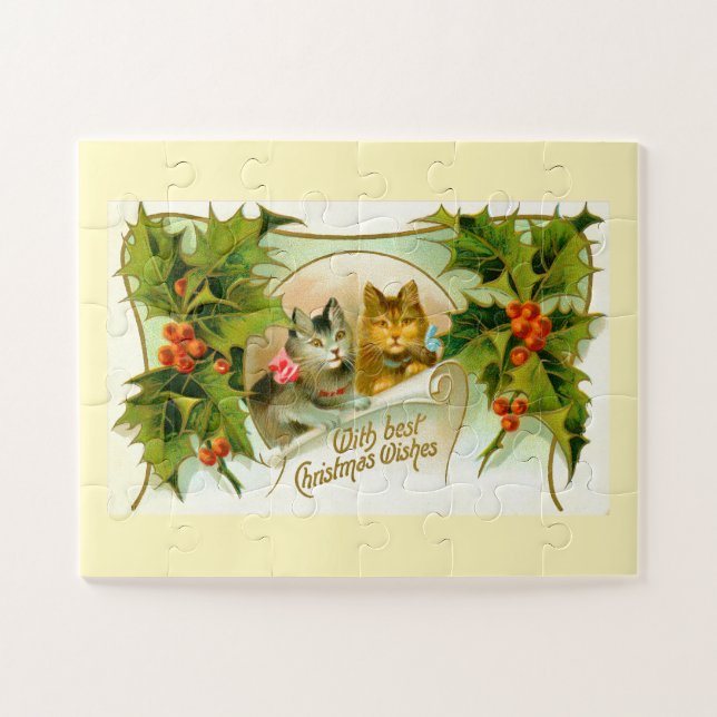 Puzzle Chats de Noël (Horizontal)