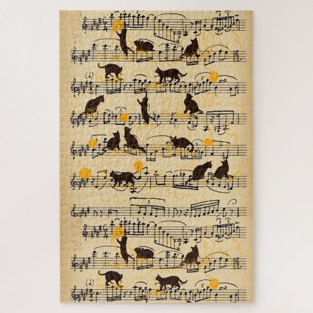Puzzle chats et musique (Vertical)