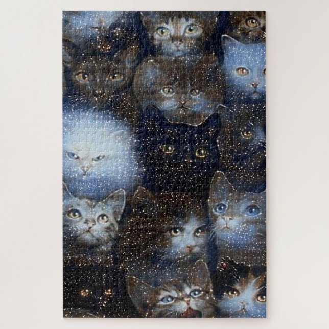 Puzzle Chats étincelants (Vertical)