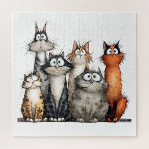 Puzzle Chats fantaisistes