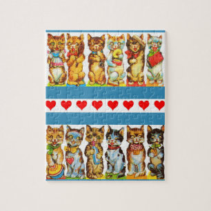 Puzzle chats heureux