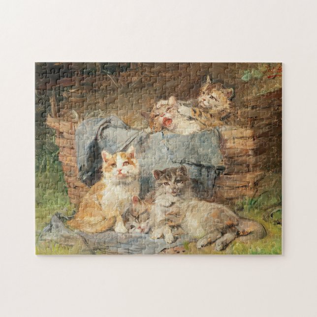 Puzzle Chats joueurs | Julius Adam le Jeune (Horizontal)