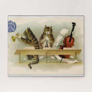 Puzzle "Chats musicaux"