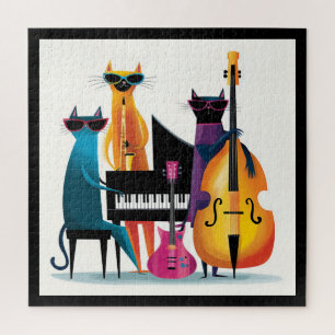 Puzzle Chats musiciens de Cool Jazz Band