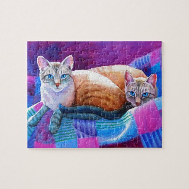 Puzzle Chats siamois Lynx Point (Horizontal)