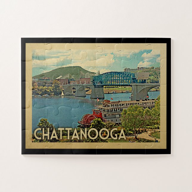 Puzzle Chattanooga Tennessee Vintage voyage (Horizontal)