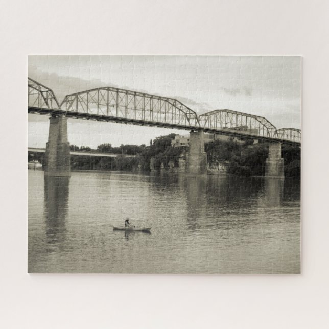 Puzzle Chattanooga, TN - Pont Walnut Street 16x20 (Horizontal)