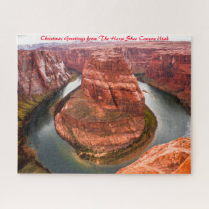 Puzzle Chaussure À Cheval Canyon Utah. voeux de Noël