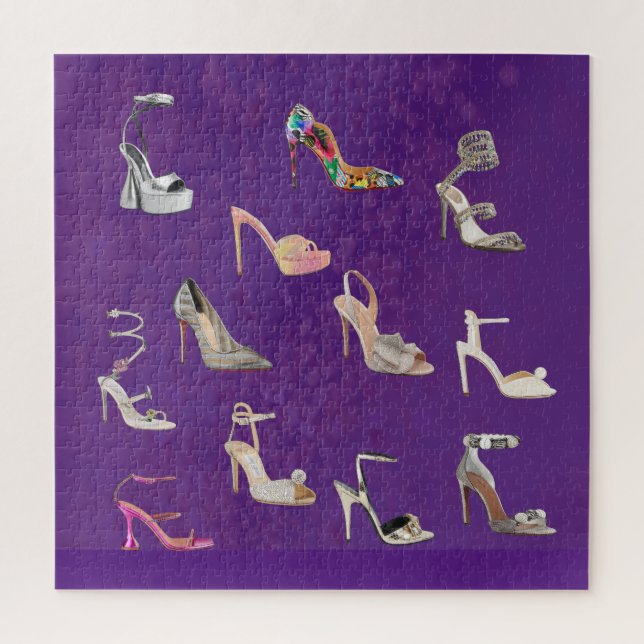 Puzzle Chaussures à talon élevé Collage Stiletto Jigsaw P (Vertical)