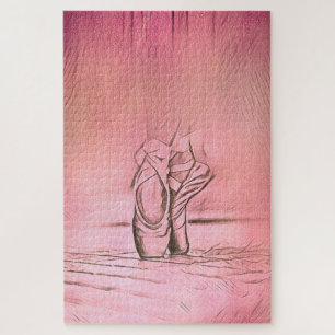 Puzzle Chaussures en Ballet Rose Ballerina sophistiquée