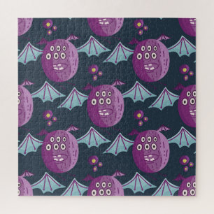 Puzzle Chauves-souris Monster : Cartoon Vintage
