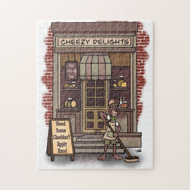 Puzzle Cheddar surdimensionné (Vertical)