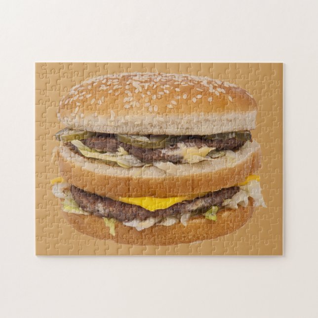 Puzzle Cheeseburger double restauration rapide (Horizontal)