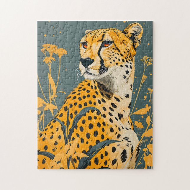 Puzzle Cheetah vintage (Vertical)