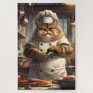 Puzzle Chef cuisinier culinaire, Animal drôle, 1000 pièce