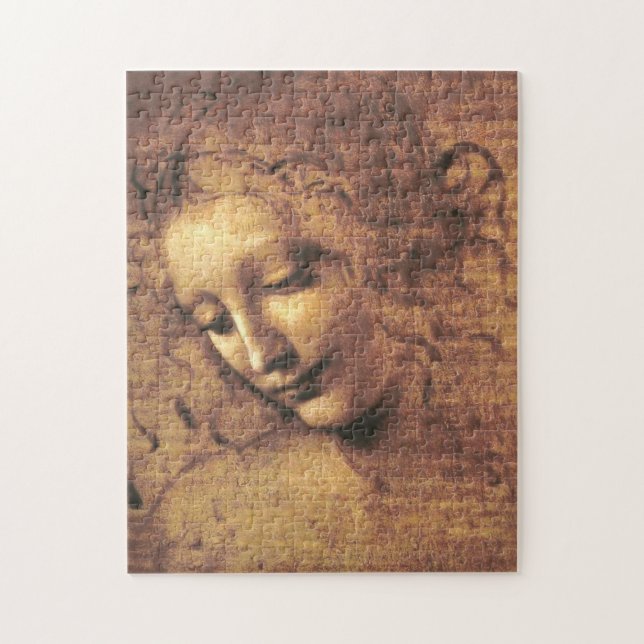 Puzzle Chef d'une femme La Scapigliata Leonardo Da Vinci (Vertical)