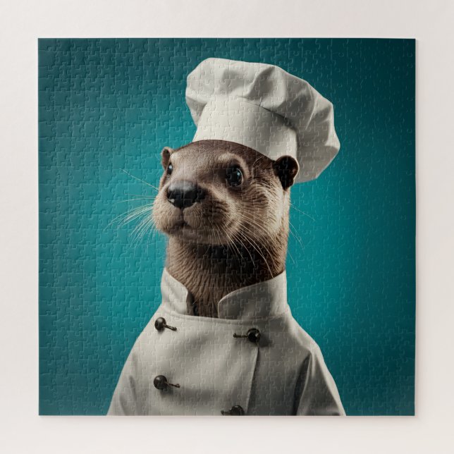 Puzzle Chef Otter (Vertical)