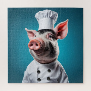 Puzzle Chef Pig