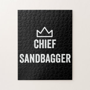 Puzzle Chef Sandbagger Golf mème Bjj Chess Sandbag