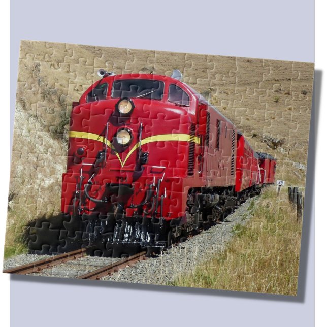 Puzzle Chemin de fer ferroviaire de locomotive diesel (Créateur téléchargé)