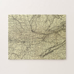 Puzzle Chemin de fer New York, Pennsylvanie et Ohio