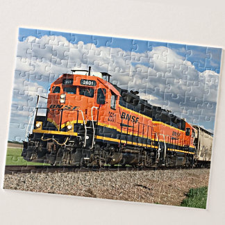Puzzle Chemin de fer Orange Diesel Locomotive