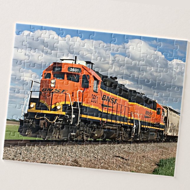 Puzzle Chemin de fer Orange Diesel Locomotive (Créateur téléchargé)