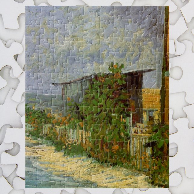 Puzzle Chemin Montmartre et tournesols par Vincent van Go (Créateur téléchargé)