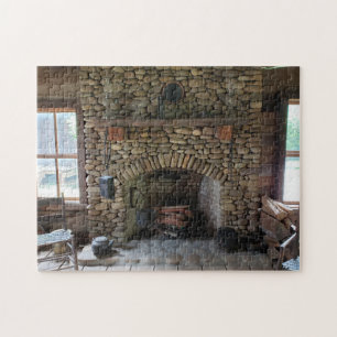 Puzzle Cheminée en pierre au 19ème siècle Maison