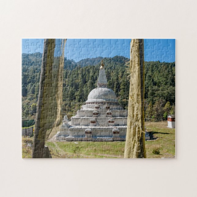 Puzzle Chendebji Chorten au Bhoutan, Himalaya, Asie (Horizontal)