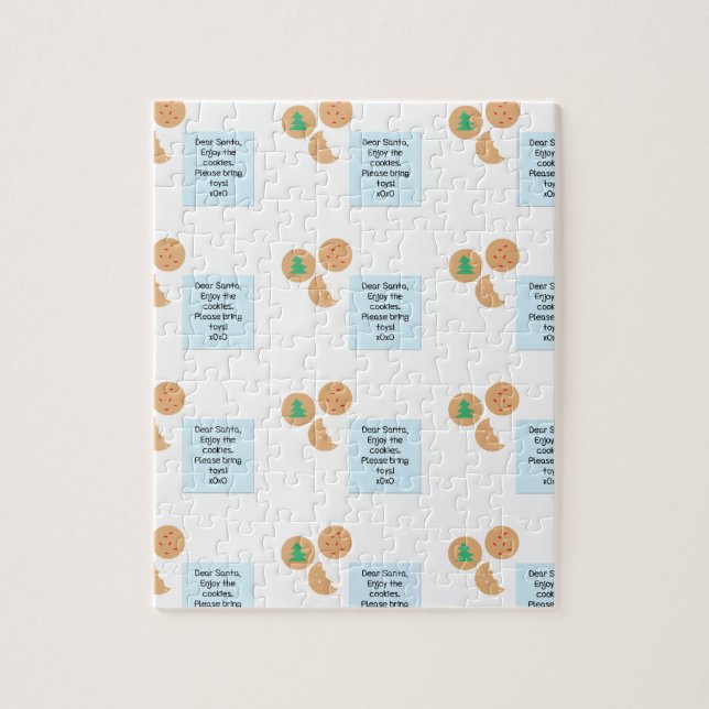 Puzzle Cher Père Noël - Apportez des jouets (Vertical)