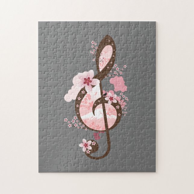 Puzzle Cherry Blossom (Vertical)