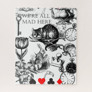 Puzzle cheshire cat classique alice dans l'art du pays de