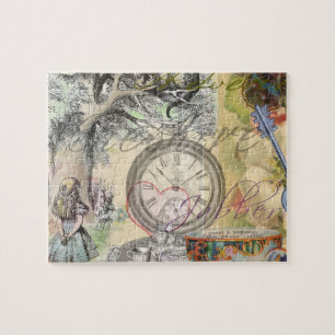 Puzzle Cheshire Chat Alice Wonderland Classic