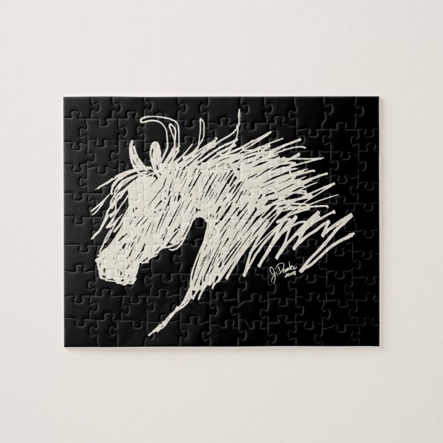 Puzzle Cheval Abstrait (Horizontal)