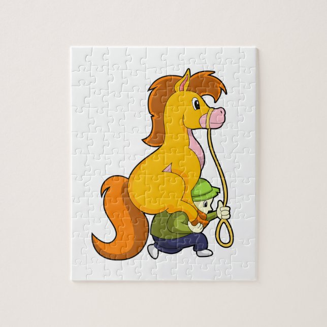 Puzzle Cheval avec Boy.PNG (Vertical)