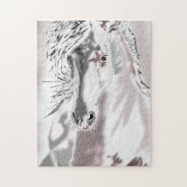 Puzzle Cheval blanc (Vertical)