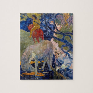 Puzzle Cheval blanc de Paul Gauguin, Art Vintage