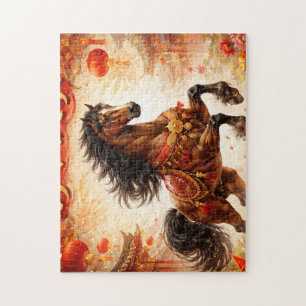 Puzzle Cheval chinois, amateurs de chevaux