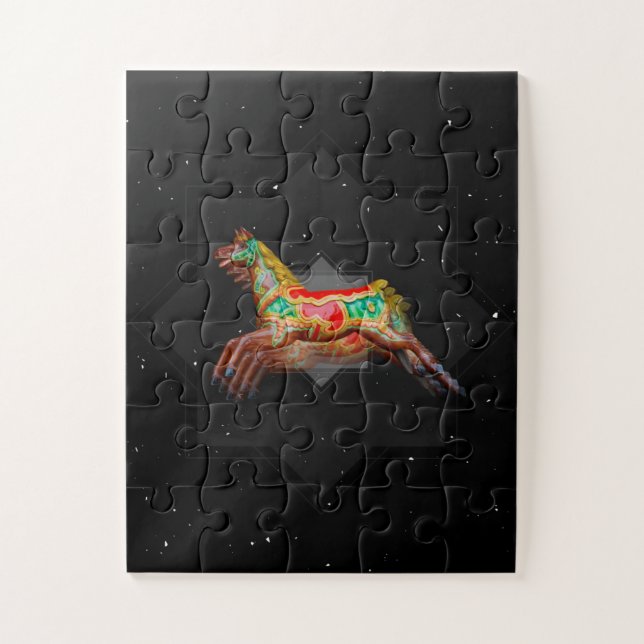 Puzzle Cheval de carrousel (Vertical)
