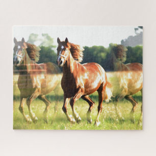 Puzzle Cheval de course