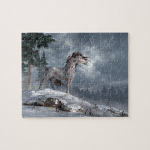 Puzzle Cheval de guerre d'hiver