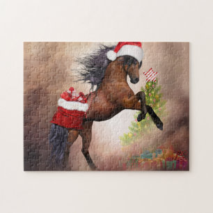 Puzzle Cheval de Noël