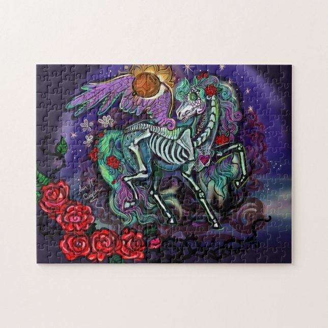Puzzle Cheval Día de Muertos (Horizontal)