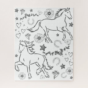 Puzzle Cheval Doodle M'Enfoncer