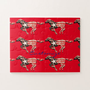 Puzzle Cheval du drapeau américain qui court Thunder_Cove