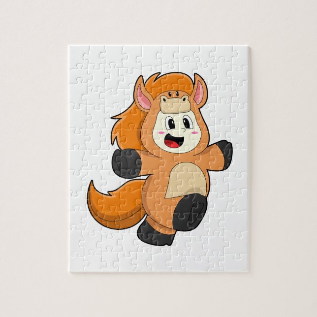 Puzzle Cheval en costume (Vertical)