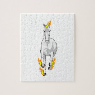 Puzzle Cheval en flamme