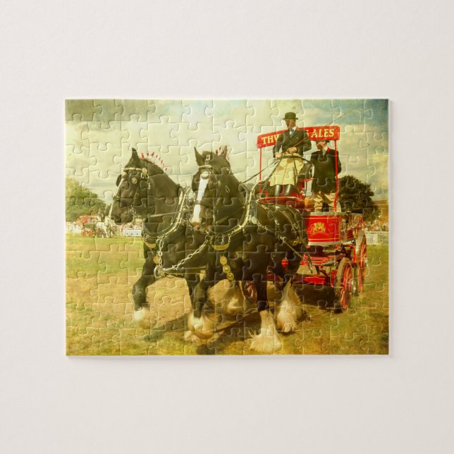 Puzzle Cheval et chariot (Horizontal)