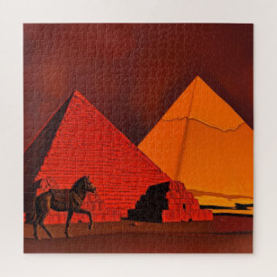 Puzzle Cheval et Pyramide